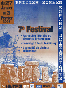 Affiche Festival Ecrans Britanniques 2004