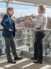 Timothy Spall et Peter Lord